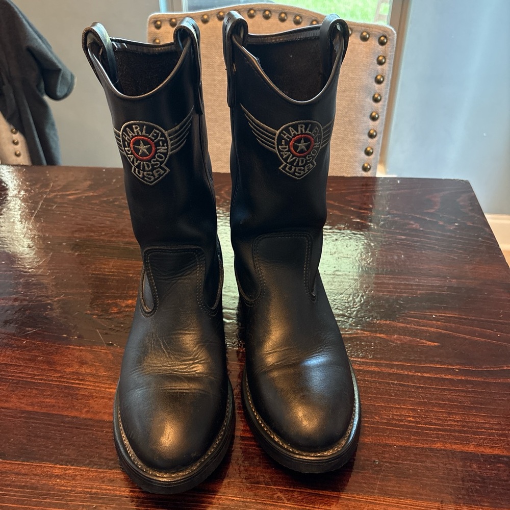 Harley-Davidson Black Leather Boots